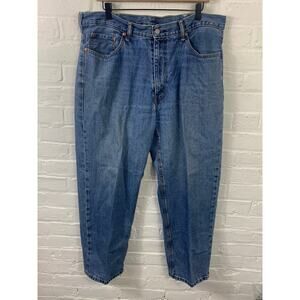 Levi's Men's 550 High Rise Straight Cropped Jeans Denim Blue Size 38/29